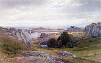 威廉 特羅斯特 理查玆 Coast with Sailboat, Newport 威廉 特羅斯特 理查玆 Coast with Sailboat, Newport